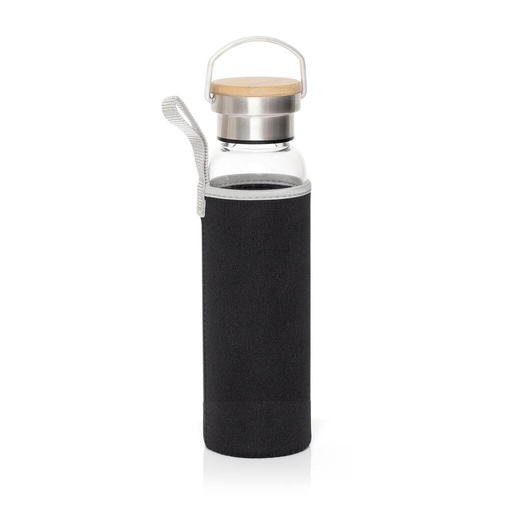 [DWHL 352] FLOHA - Hans Larsen Borosilicate Glass Bottle with Neo Sleeve - Black