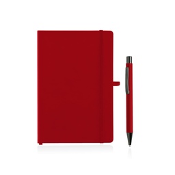 [GSGL 5138] BORNA - Giftology A5 Hard Cover Notebook and Pen Set - Red