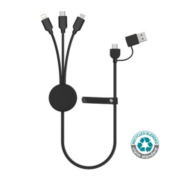 [MTST 1161] KOPER - @memorii Recycled 6-in-1 Charging Cable - Black