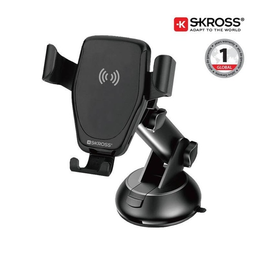 [ITSK 1174] SKROSS Car Holder & Wireless Charger - Black