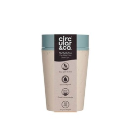 [DWCC 3162] Circular Cup 8oz Cream &amp; Faraway Blue