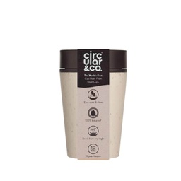 [DWCC 3164] Circular Cup 8oz Cream &amp; Cosmic Black