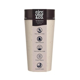 [DWCC 3169] Circular Cup 12oz Cream &amp; Cosmic Black