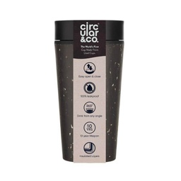 [DWCC 3171] Circular Cup 12oz Black &amp; Cosmic Black