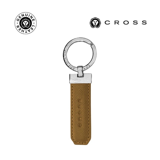 [LACR 2017] CROSS Leather Key Holder - Mocha