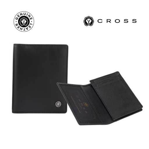 [LACR 2022] CROSS Soft Grain Leather Business Card Case - Black