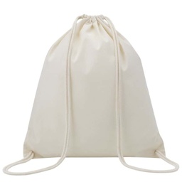 [CT 401-Natural] Eco-neutral Cotton Draw String Bags-Natural