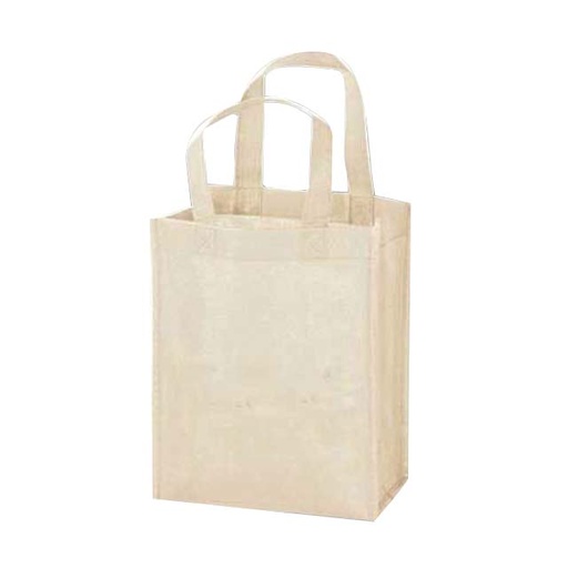 [NW001 V-Cream] Non-Woven Shopping Bag Vertical Cream